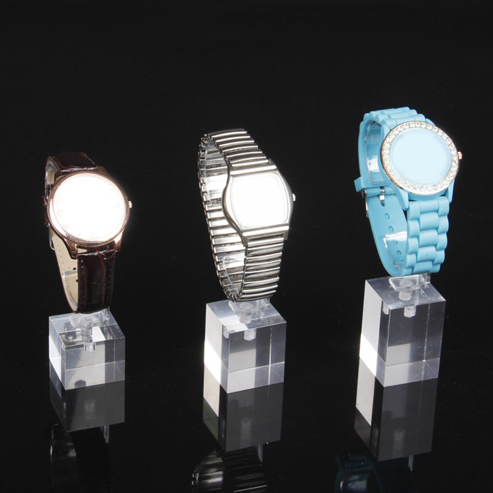 Watches Jewelry Holder - 3Pcs C-Shaped Acrylic Watch Display Rack