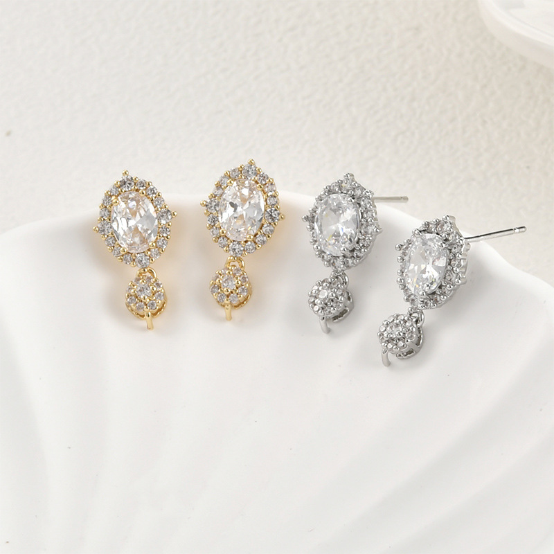 Pearl Stud Earrings - 14k Electroplated Real Gold Color Retention