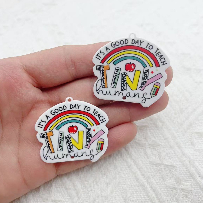 Jewelry & Watches Sp Z Oo Janów Lubelski - 10pcs Teacher's Day Acrylic Double sided