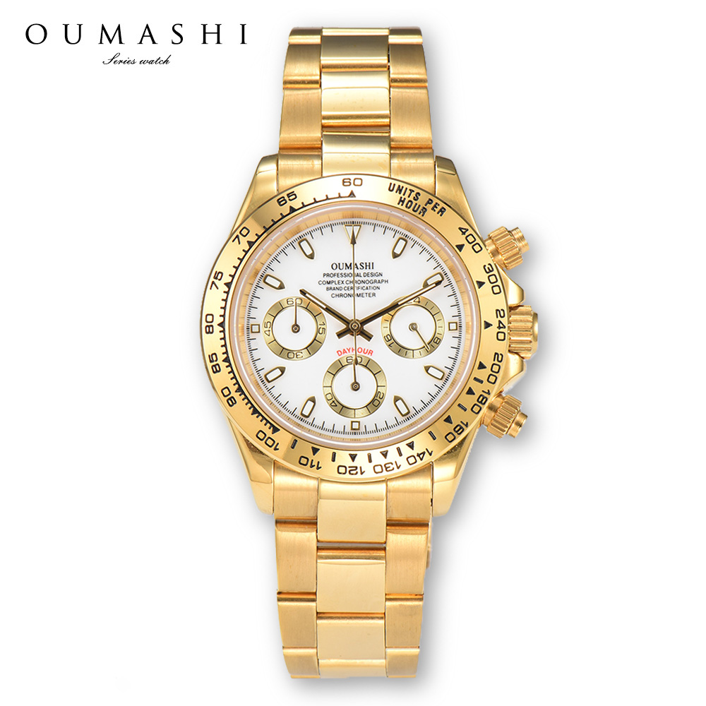 39mm VK63 watch Gold Stainless - Leather Bracelet ulasan dan harga