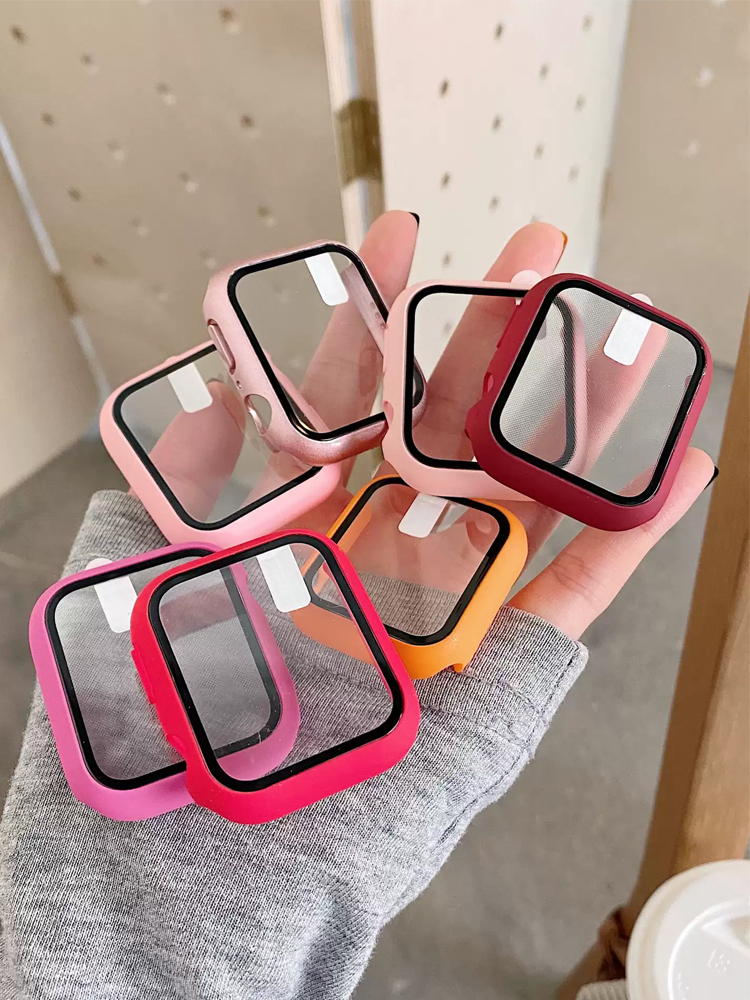 Tempered Glass+Case For Apple  - Jewelry Smart Watches ulasan dan harga