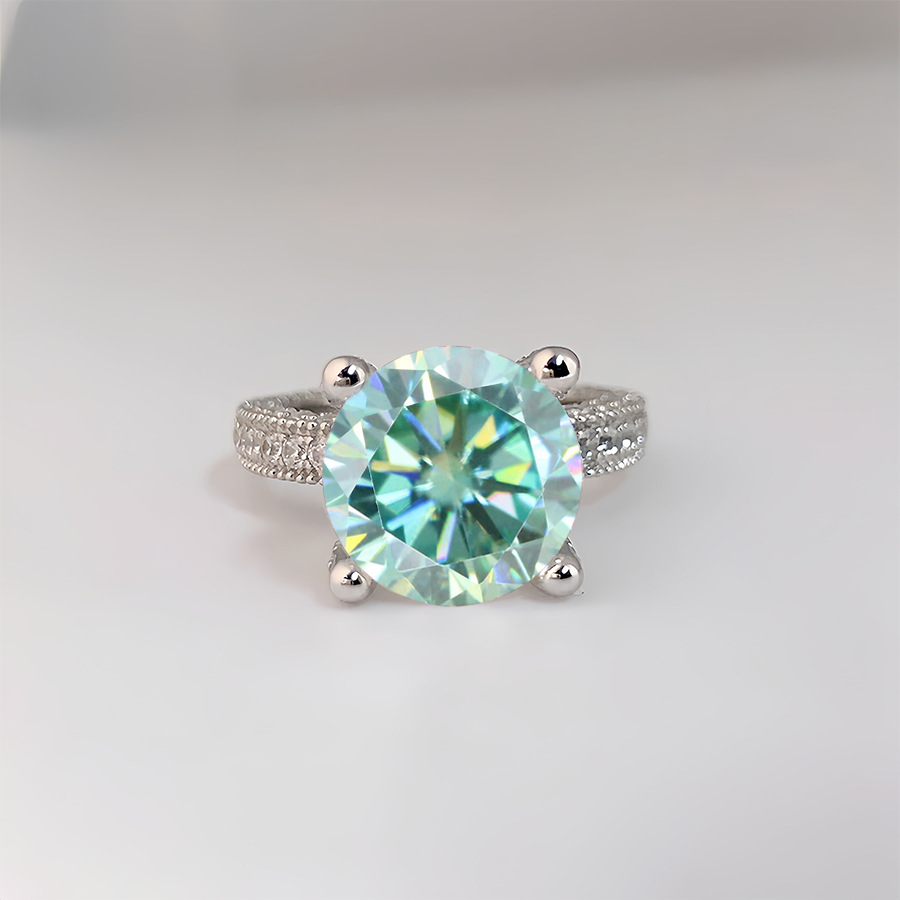 5 Carat Real Moissanite Diamon - Moissanite Ring ulasan dan harga