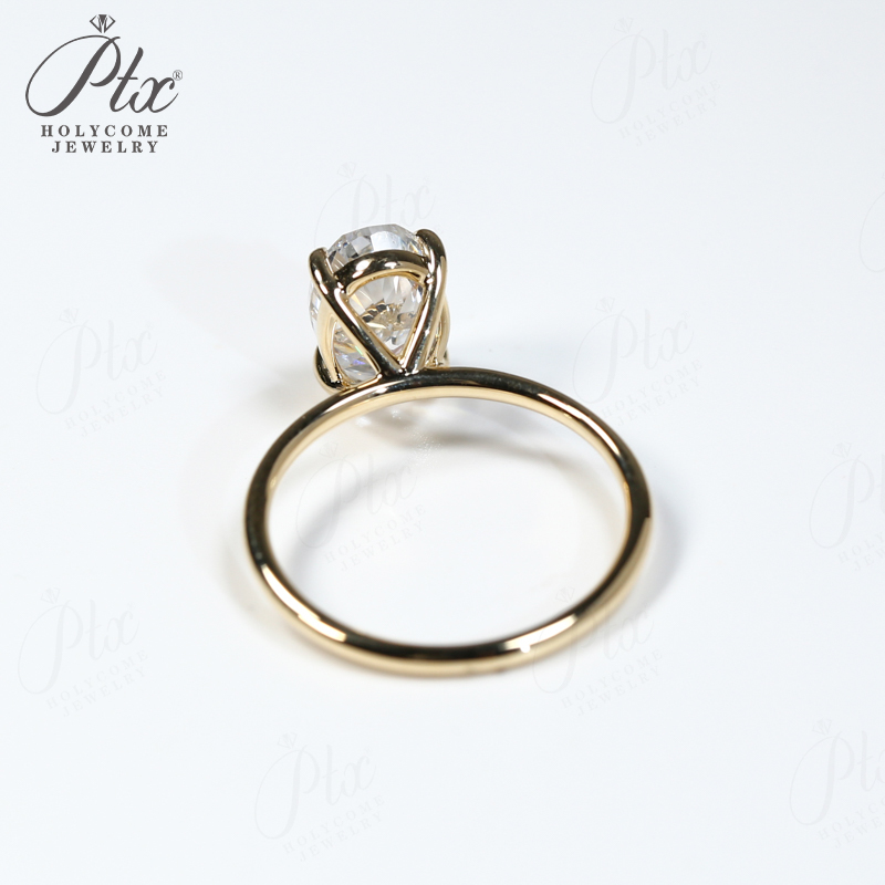 3CT Ring Moissanite Oval Shape - Moissanite Ring ulasan dan harga