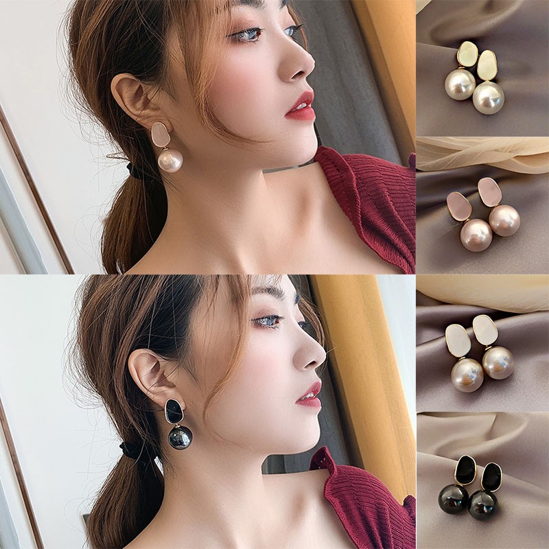 Big Brand High Class Noble Pea - Pearl Stud Earrings ulasan dan harga
