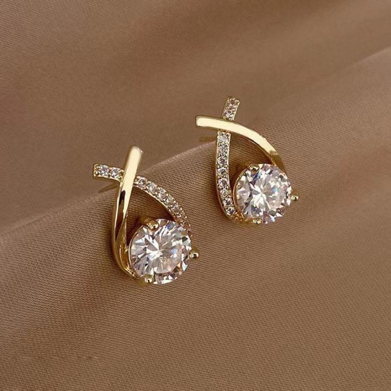 925 Silver Needle Korean Fashi - Pearl Stud Earrings ulasan dan harga