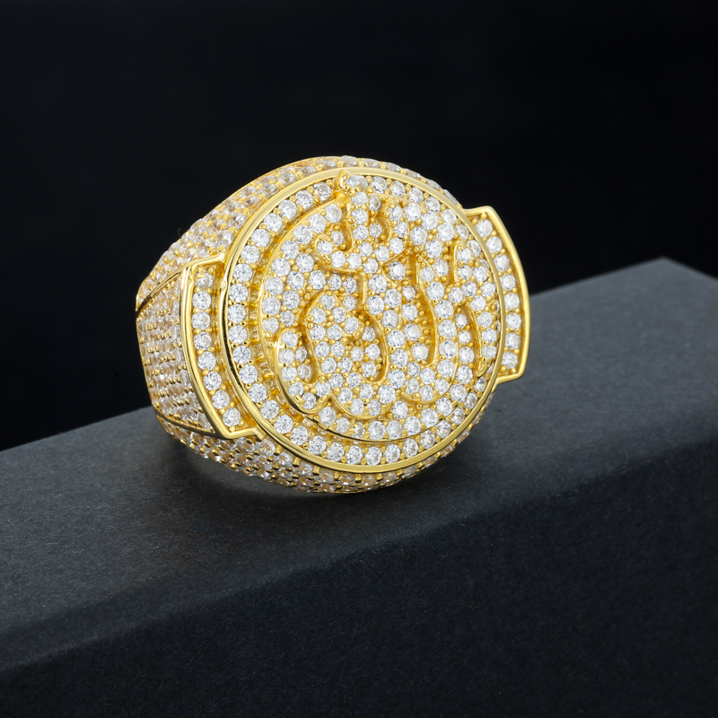 TUHE Unisex luxury Big Flame R - Moissanite Ring ulasan dan harga
