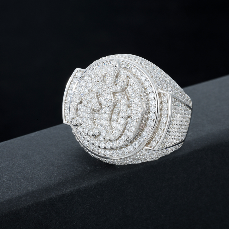 TUHE Unisex luxury Big Flame R - Moissanite Ring ulasan dan harga
