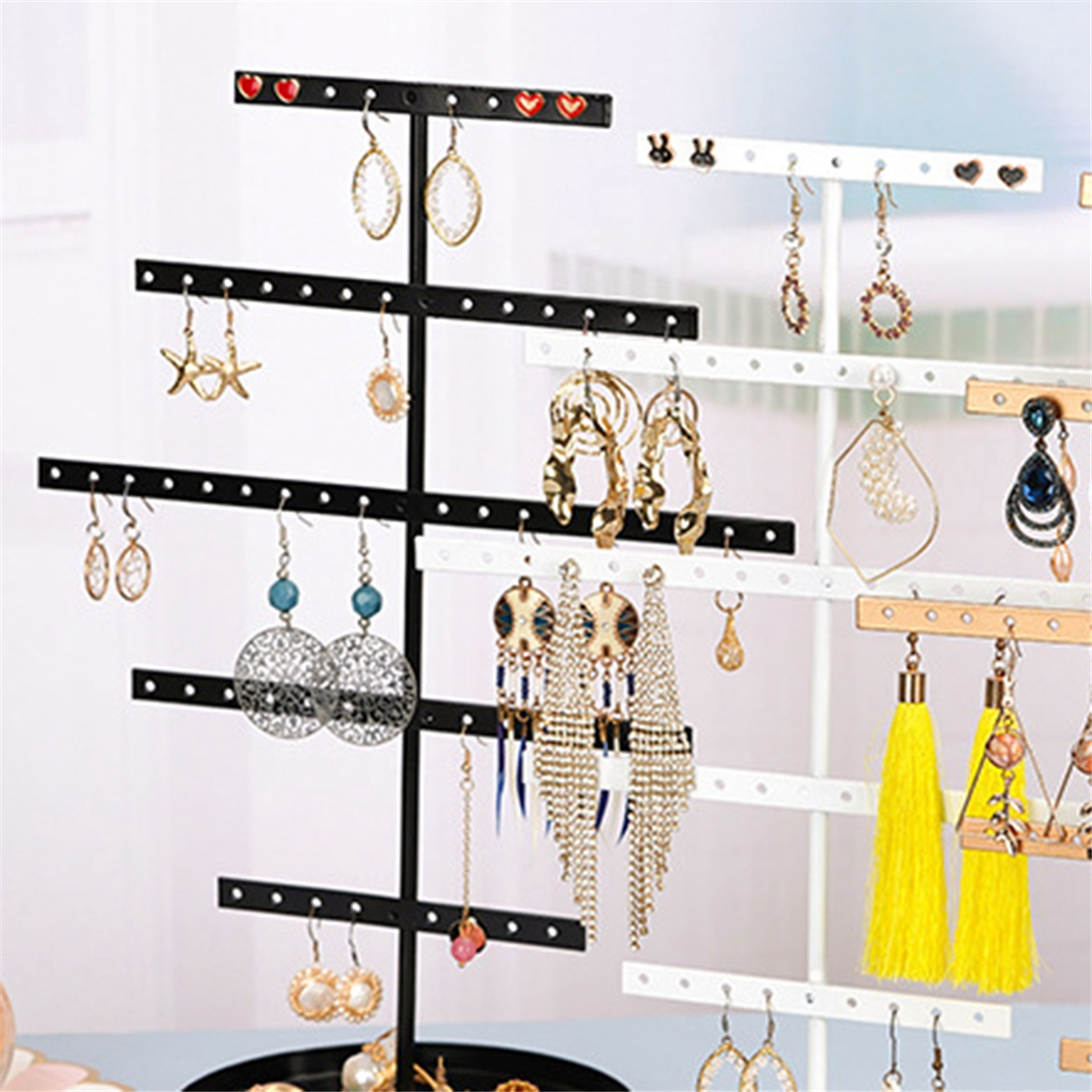 ABQR Black 3-Layer Simple Earr - Jewelry & Watches Sp Z Oo Janów Lubelski ulasan dan harga