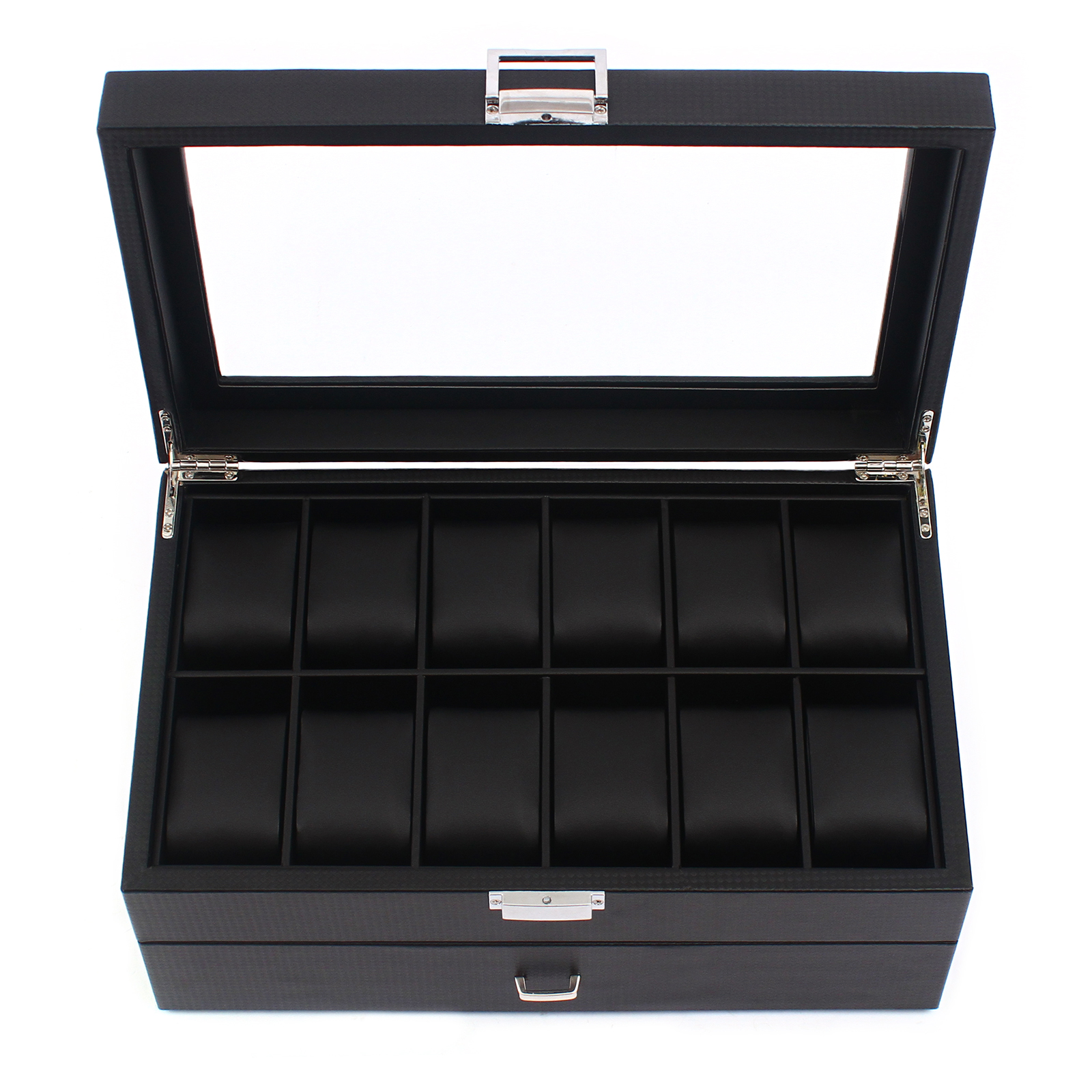 24 Slot Watch Storage Box Disp - Watches Jewelry Holder ulasan dan harga