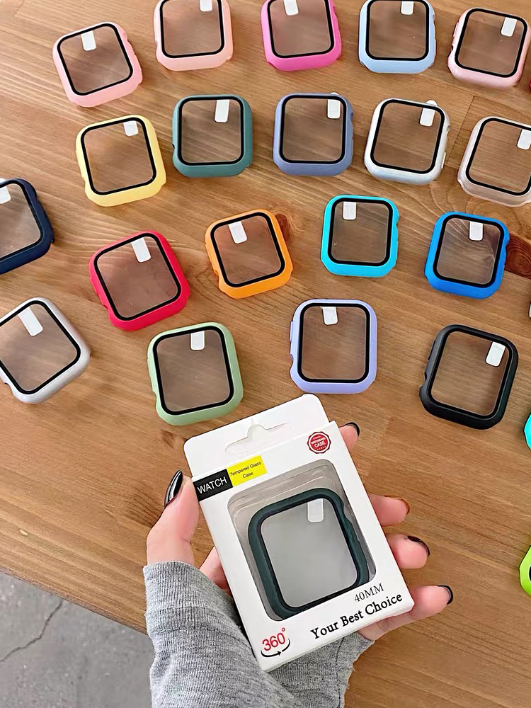 Tempered Glass+Case For Apple  - Jewelry Smart Watches ulasan dan harga