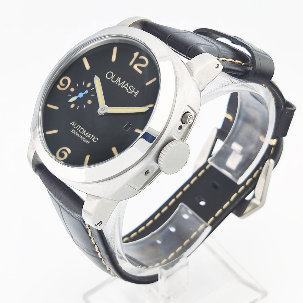 44mm Men's watch Seagull st255 - Leather Bracelet ulasan dan harga