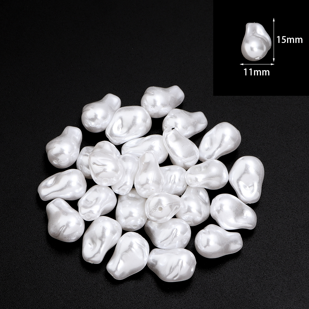 20pcs/lot Irregular ABS Imitat - Pearl Stud Earrings ulasan dan harga
