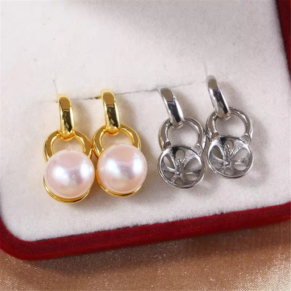 2pcs Gold Plated Pearl Earring - Pearl Stud Earrings ulasan dan harga