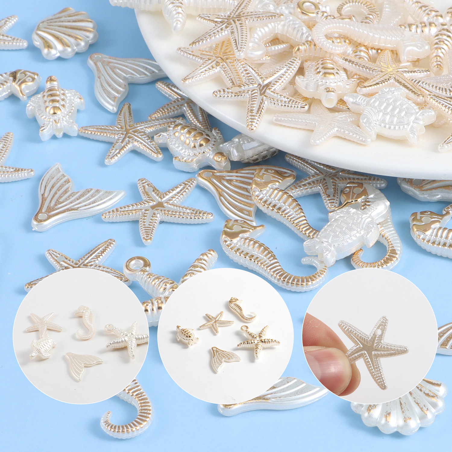 30 pieces of ocean series rand - Pearl Stud Earrings ulasan dan harga