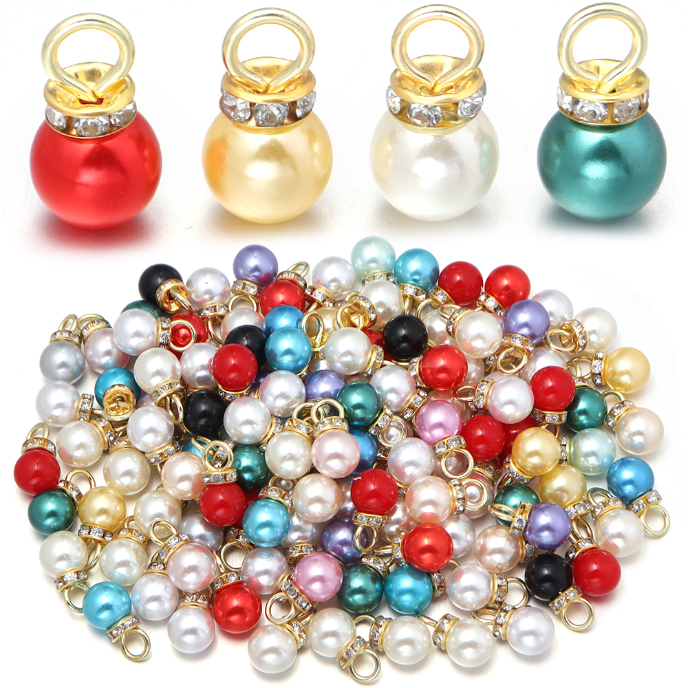 30pcs Inlaid Rhinestone Imitat - Pearl Stud Earrings ulasan dan harga