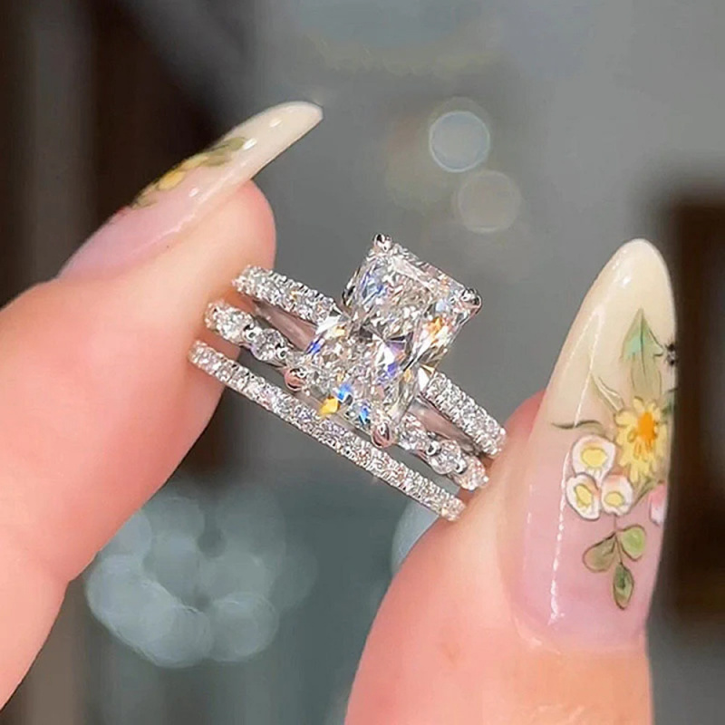 Gold Plated Coppers925Sterling - Moissanite Ring ulasan dan harga