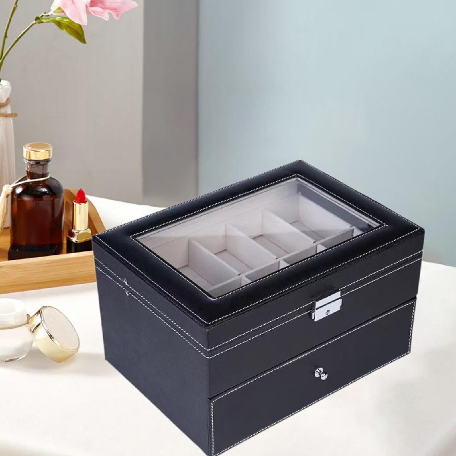 12 Slots PU Leather Watch Stor - Watches Jewelry Holder ulasan dan harga