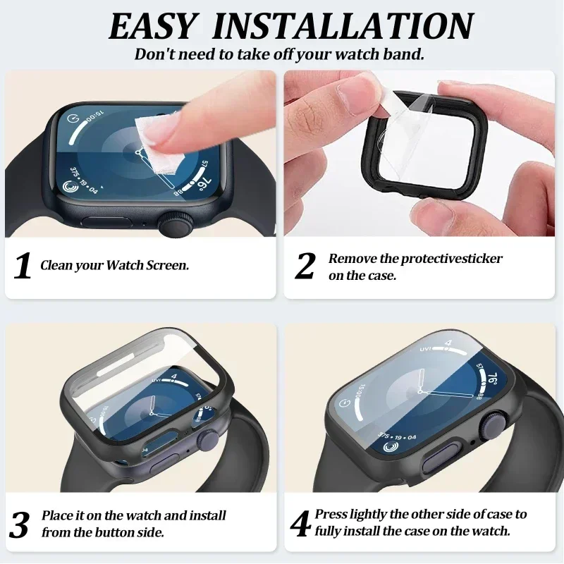Glass+Case+Strap for Apple Wat - Jewelry Smart Watches ulasan dan harga