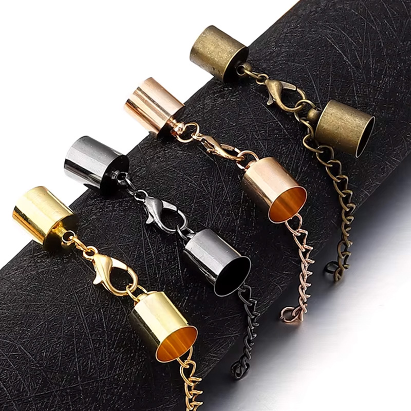 10Sets Leather Cord End Caps W - Leather Bracelet ulasan dan harga