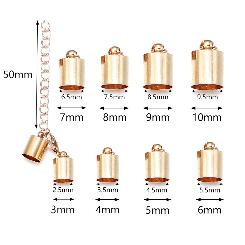 10Sets Leather Cord End Caps W - Leather Bracelet ulasan dan harga
