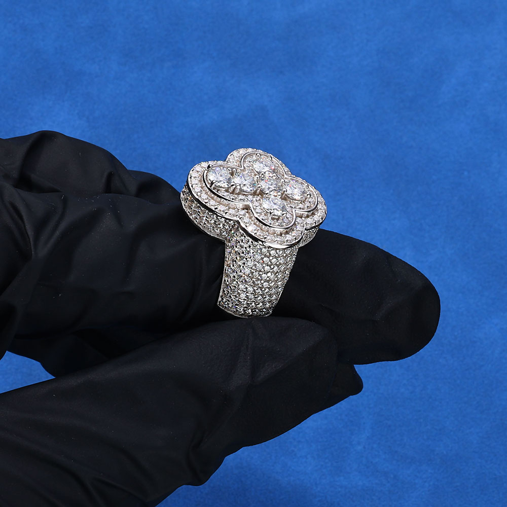 New Arrival HipHop Fine 925 Si - Moissanite Ring ulasan dan harga