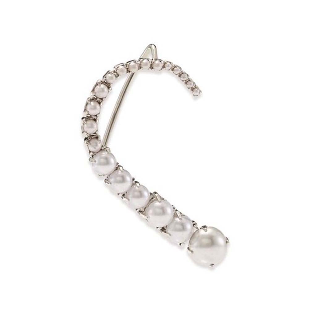 Stonefans Pearl Ear Clips With - Pearl Stud Earrings ulasan dan harga