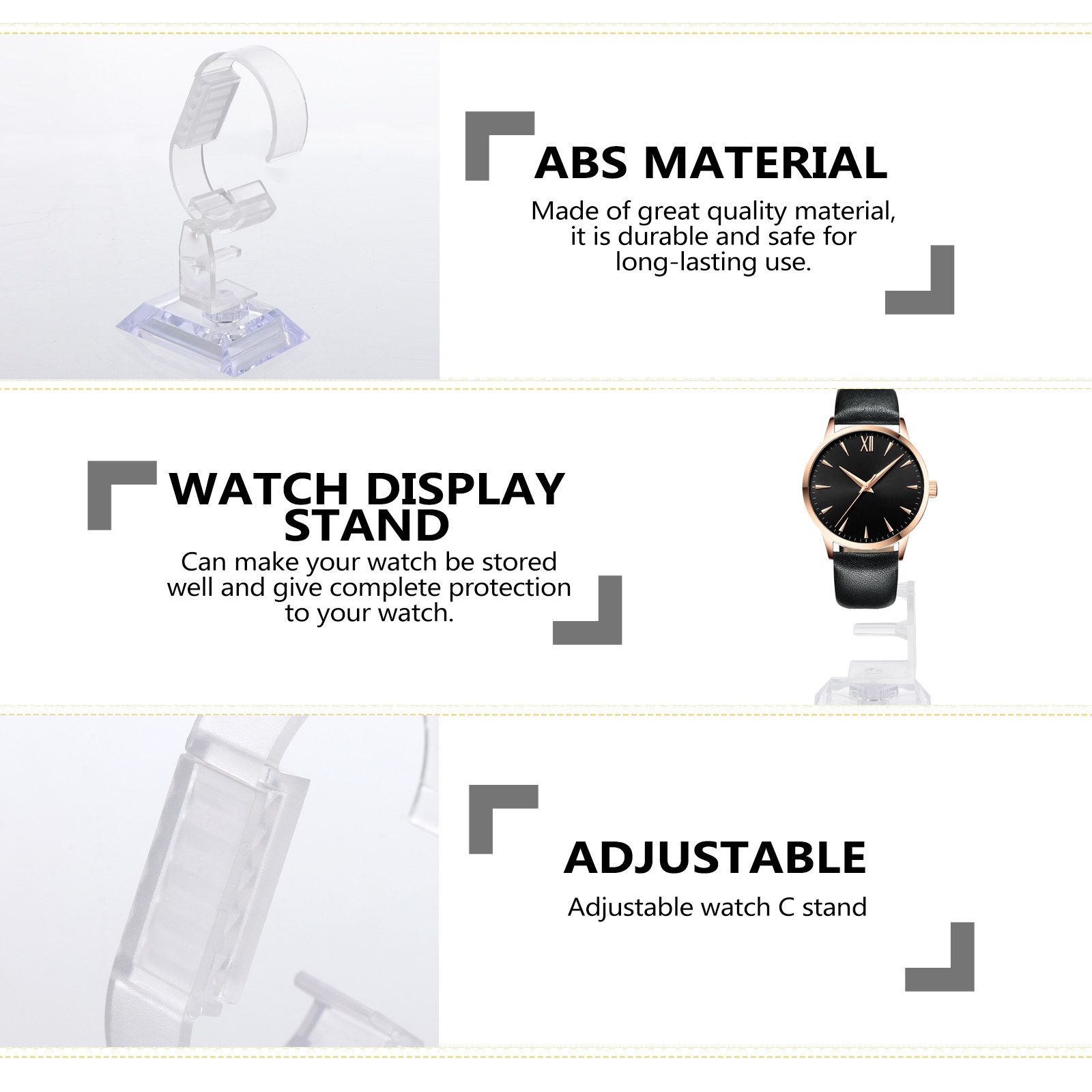 10Pcs Watch Display Stand Plas - Watches Jewelry Holder ulasan dan harga