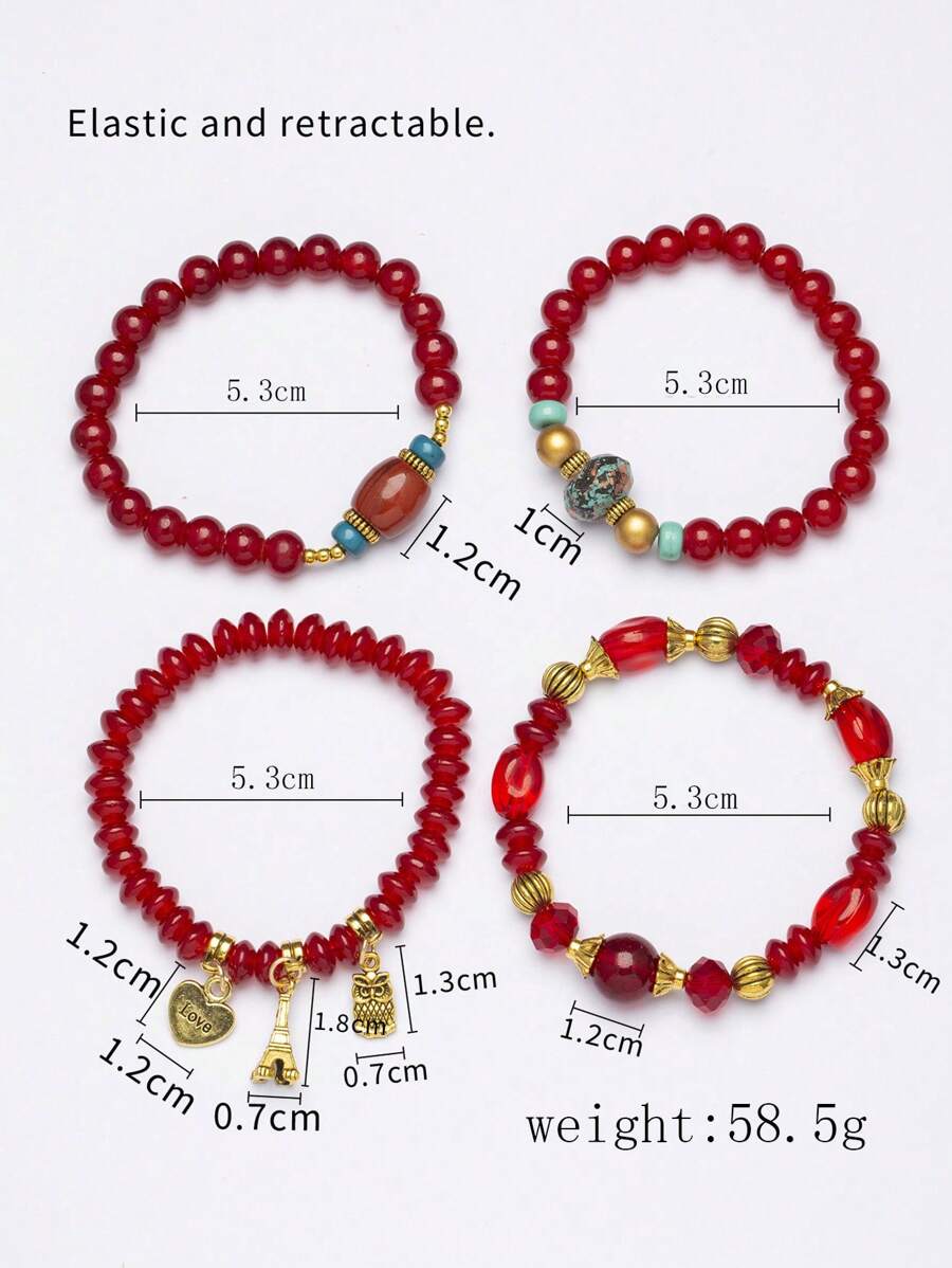 1 Set Of 4pcs Boho Style Decor - Jewelry & Watches Sp Z Oo Janów Lubelski ulasan dan harga