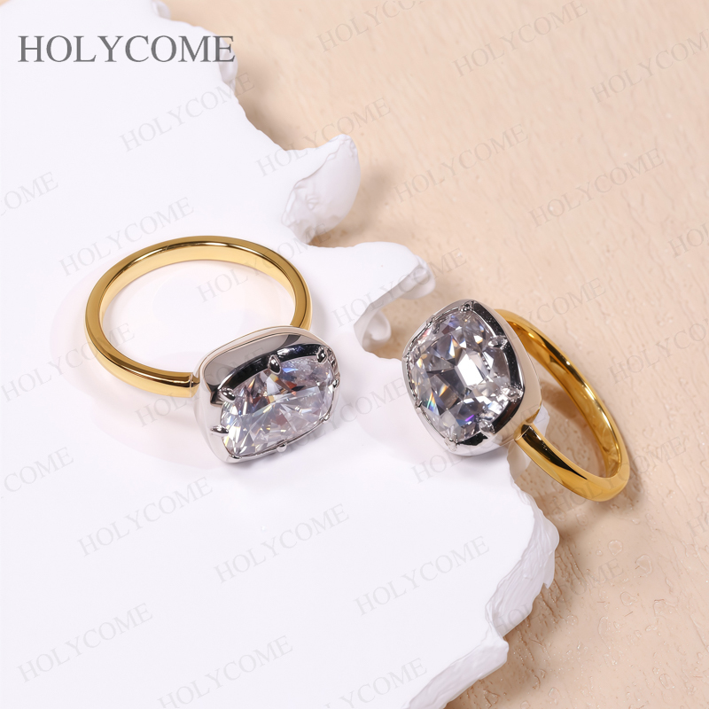 Custom Rings Moissanite Cushio - Moissanite Ring ulasan dan harga