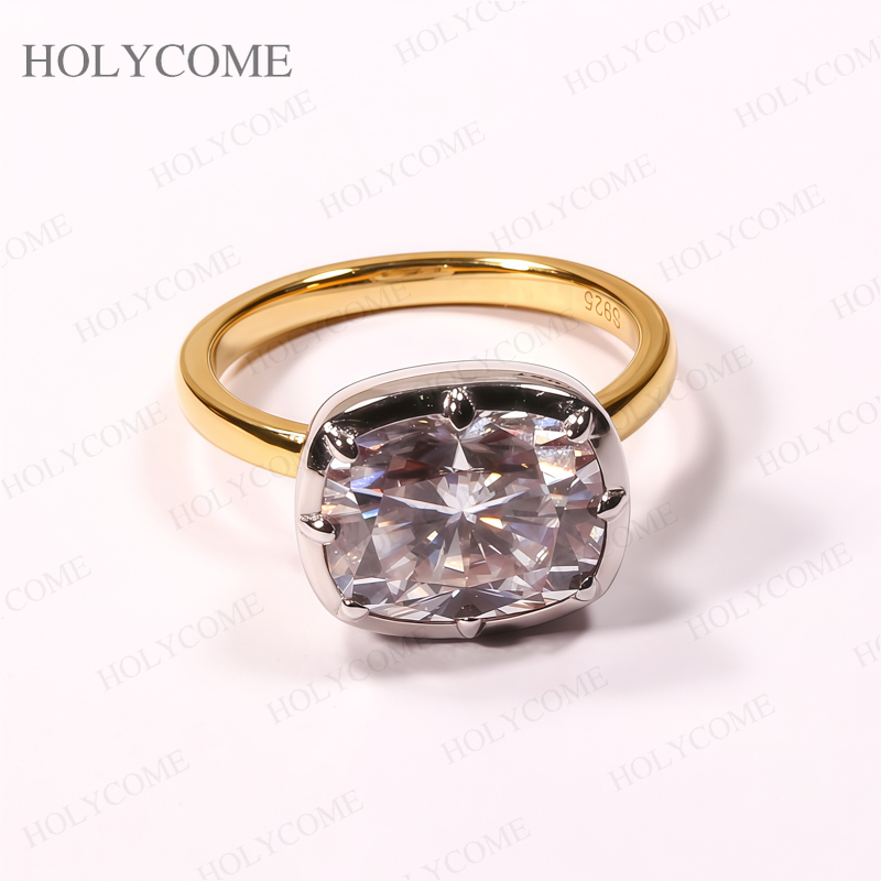 Custom Rings Moissanite Cushio - Moissanite Ring ulasan dan harga