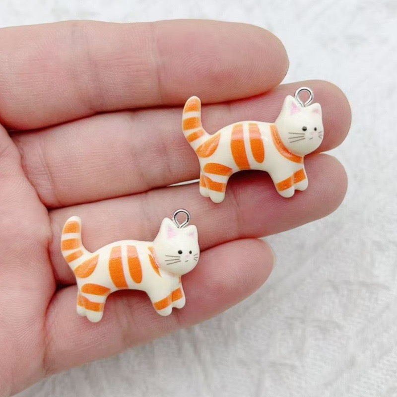 10pcs resin cartoon cat animal - Jewelry & Watches Sp Z Oo Janów Lubelski ulasan dan harga