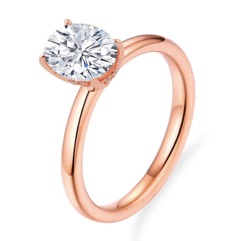 Provence 925 Silver Hidden Hal - Moissanite Ring ulasan dan harga