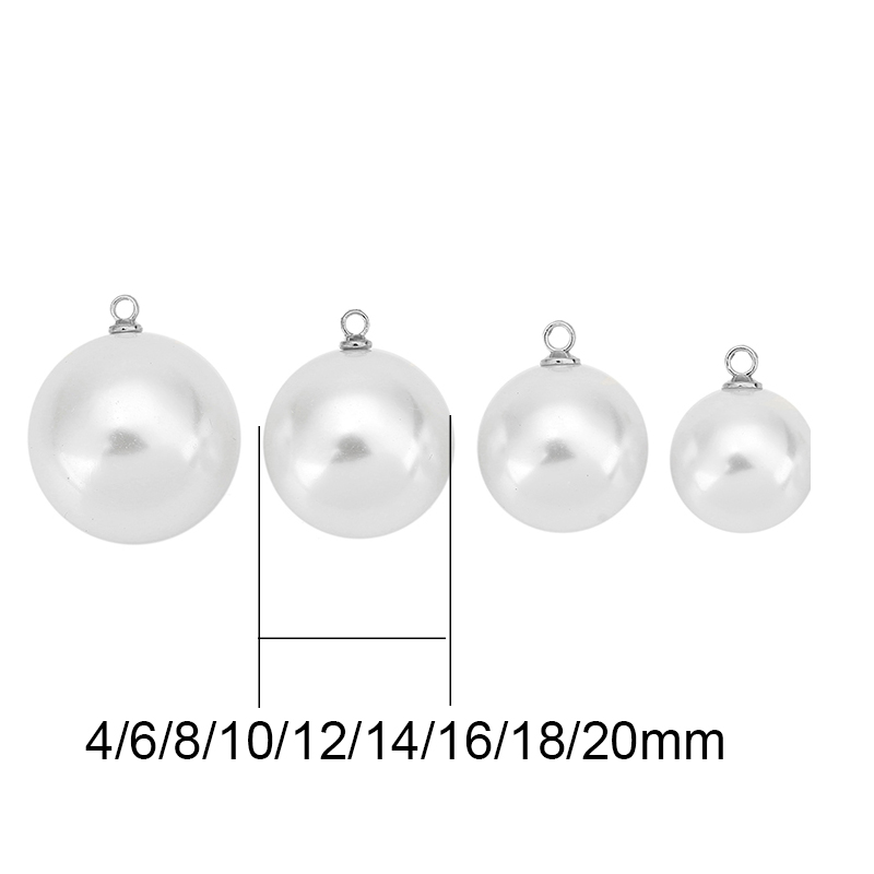 20pcs Imitation Pearl Beads Ea - Pearl Stud Earrings ulasan dan harga