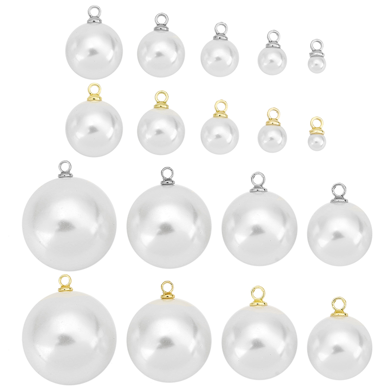20pcs Imitation Pearl Beads Ea - Pearl Stud Earrings ulasan dan harga