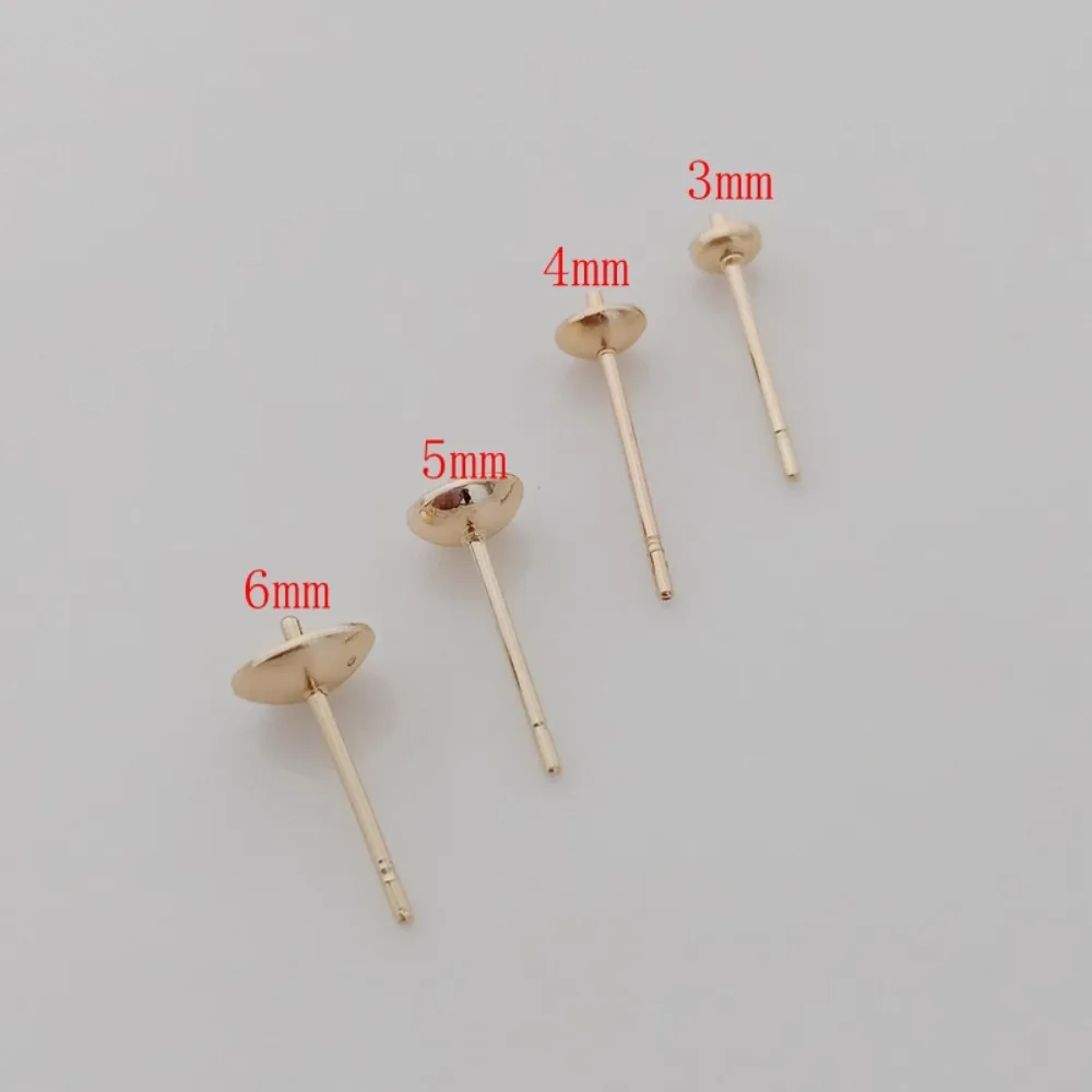 14K Gold-plated Bead Accessori - Pearl Stud Earrings ulasan dan harga