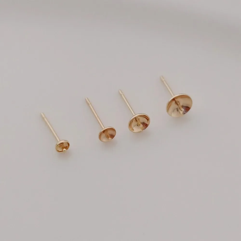 14K Gold-plated Bead Accessori - Pearl Stud Earrings ulasan dan harga