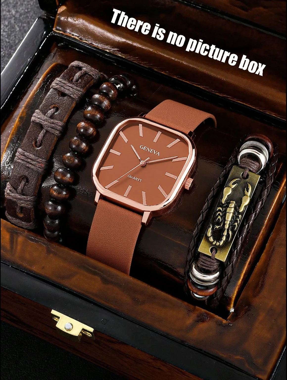 No gift box; men's leather str - Leather Bracelet ulasan dan harga