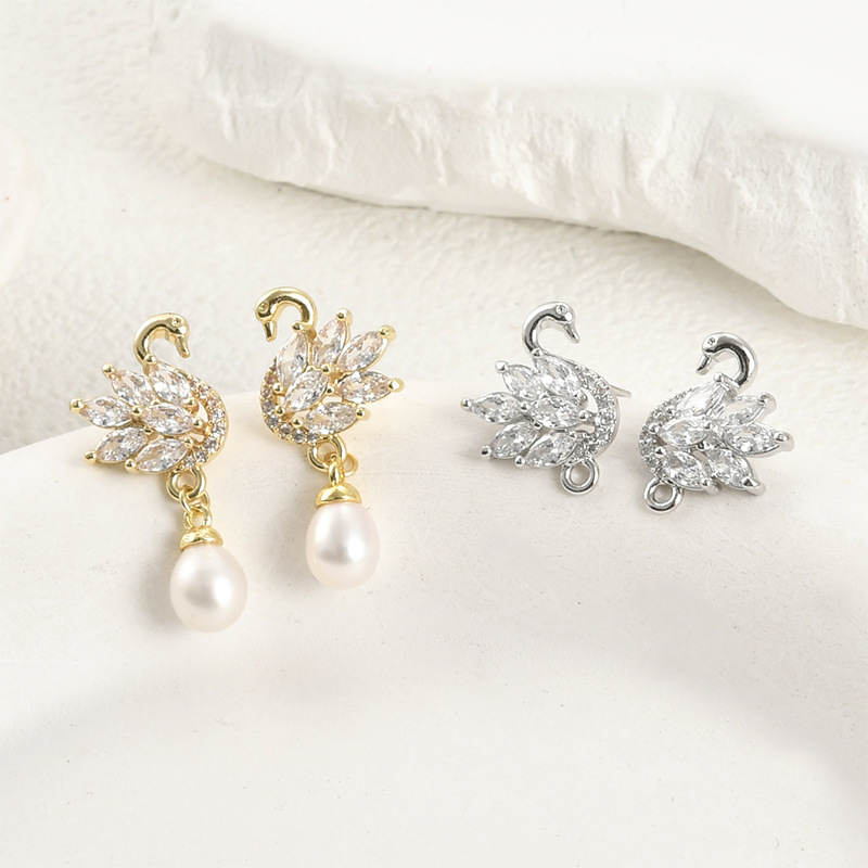 14k Electroplated Real Gold Co - Pearl Stud Earrings ulasan dan harga