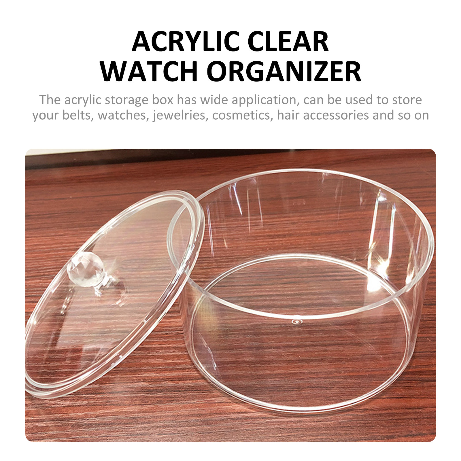 2-Tier Stackable Acrylic Stora - Watches Jewelry Holder ulasan dan harga