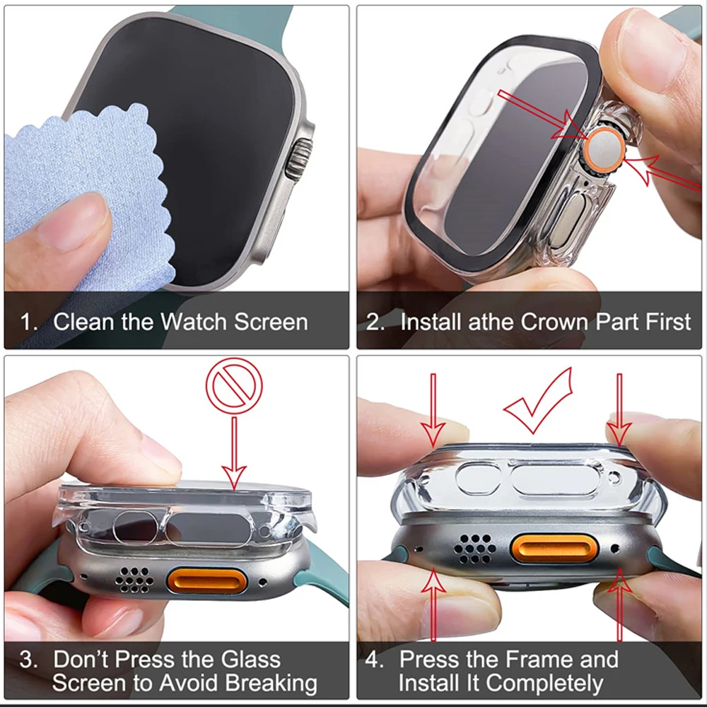 Glass+case For Apple Watch Ult - Jewelry Smart Watches ulasan dan harga
