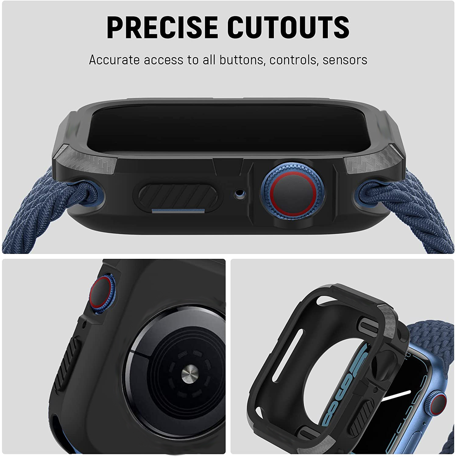 Rugged Cover for Apple Watch C - Jewelry Smart Watches ulasan dan harga